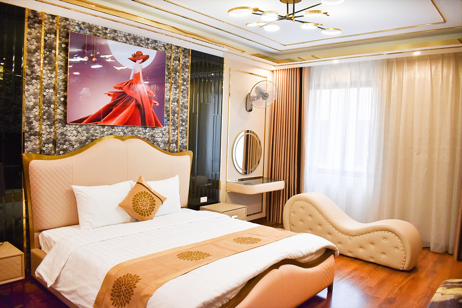 Các phòng nghỉ được thiết kế sang trọng, hiện đại