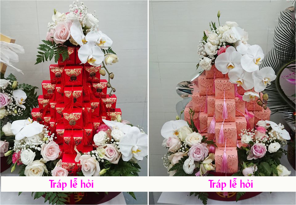 Tráp bánh cốm và tráp bánh phu thê