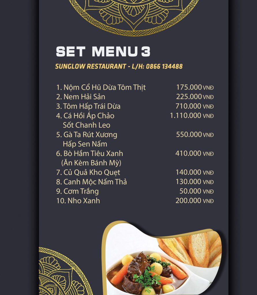 Set Menu 3