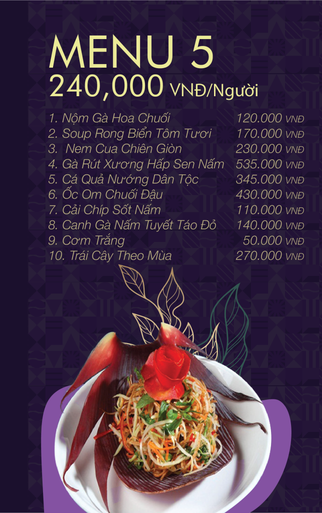 Set menu 5