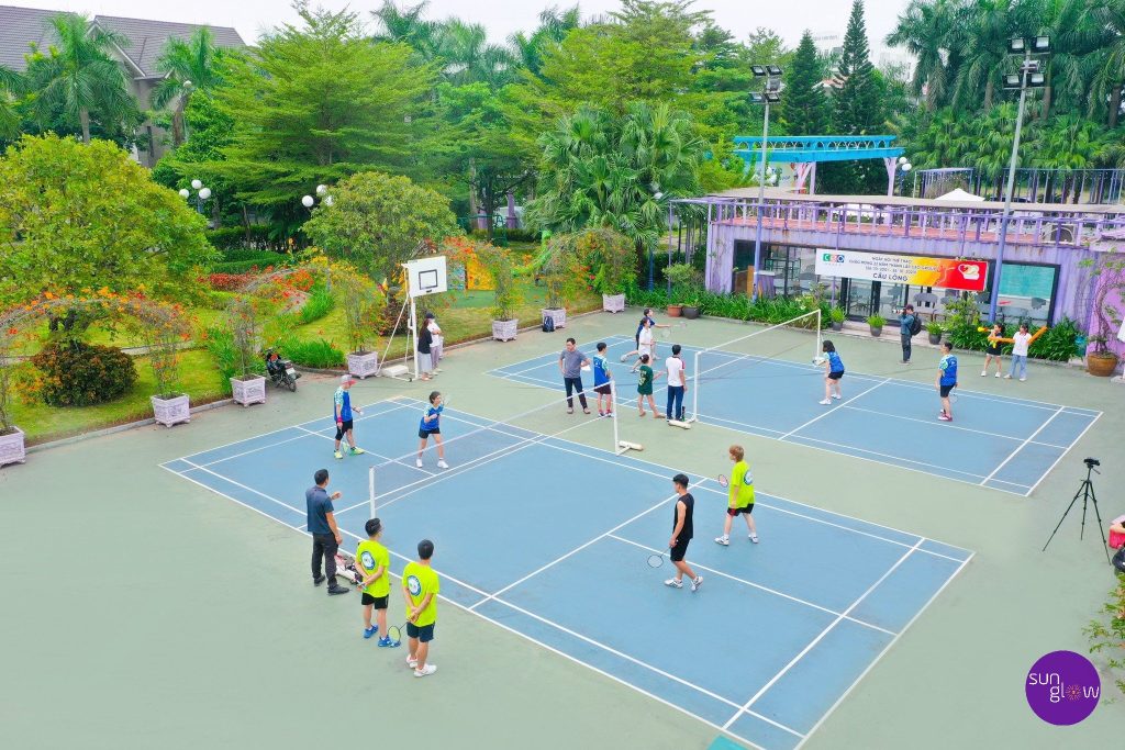 Khu vực sân thể thao phù hợp nhiều hoạt động